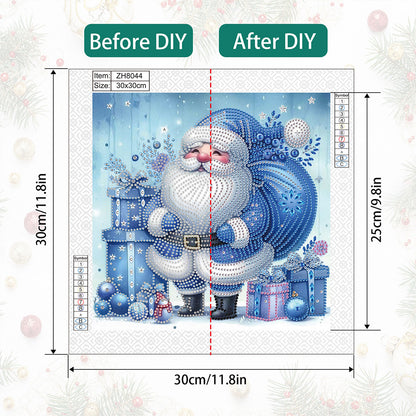 Santa Claus - Partial Special-Shaped Drill Diamond Painting 30*30CM