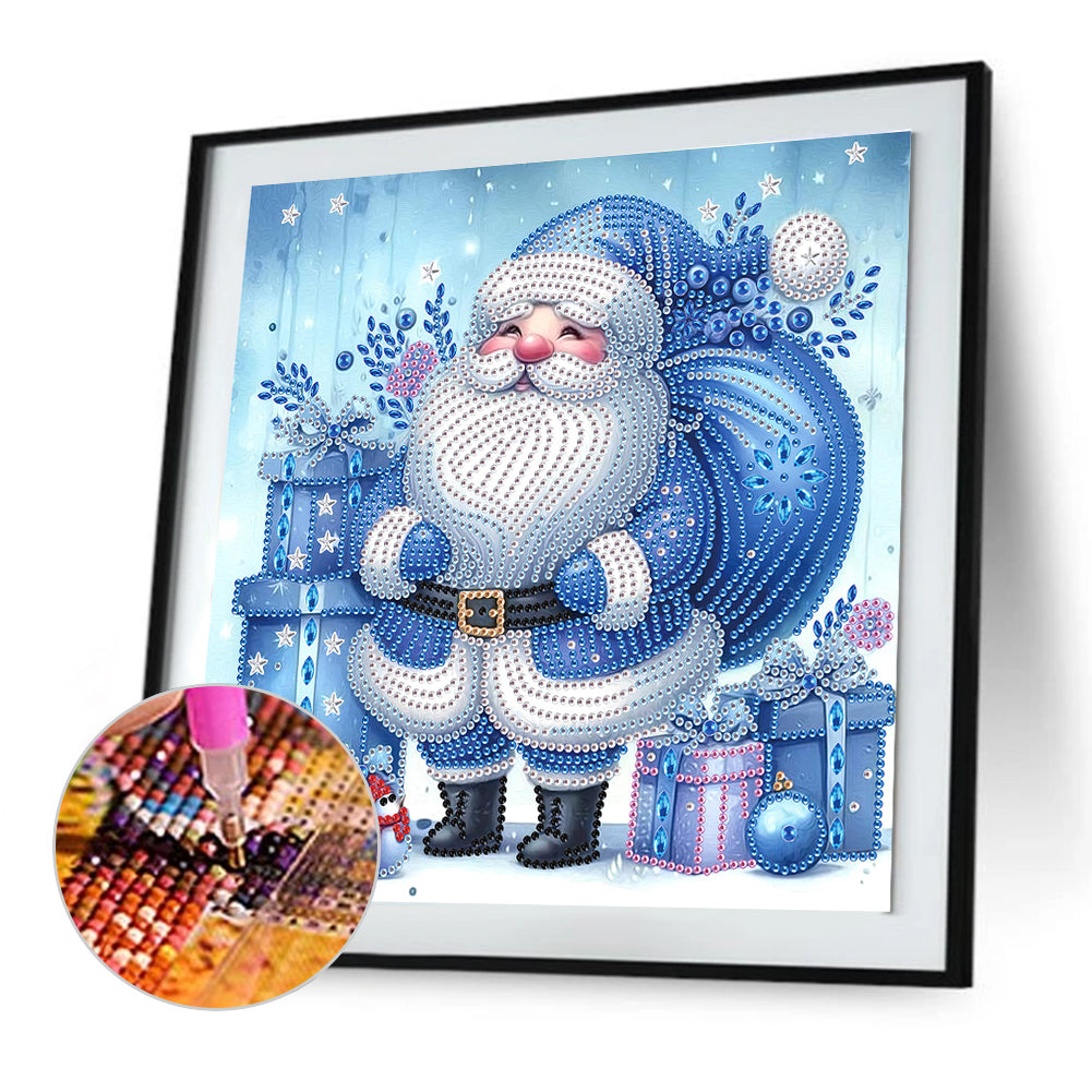 Santa Claus - Partial Special-Shaped Drill Diamond Painting 30*30CM