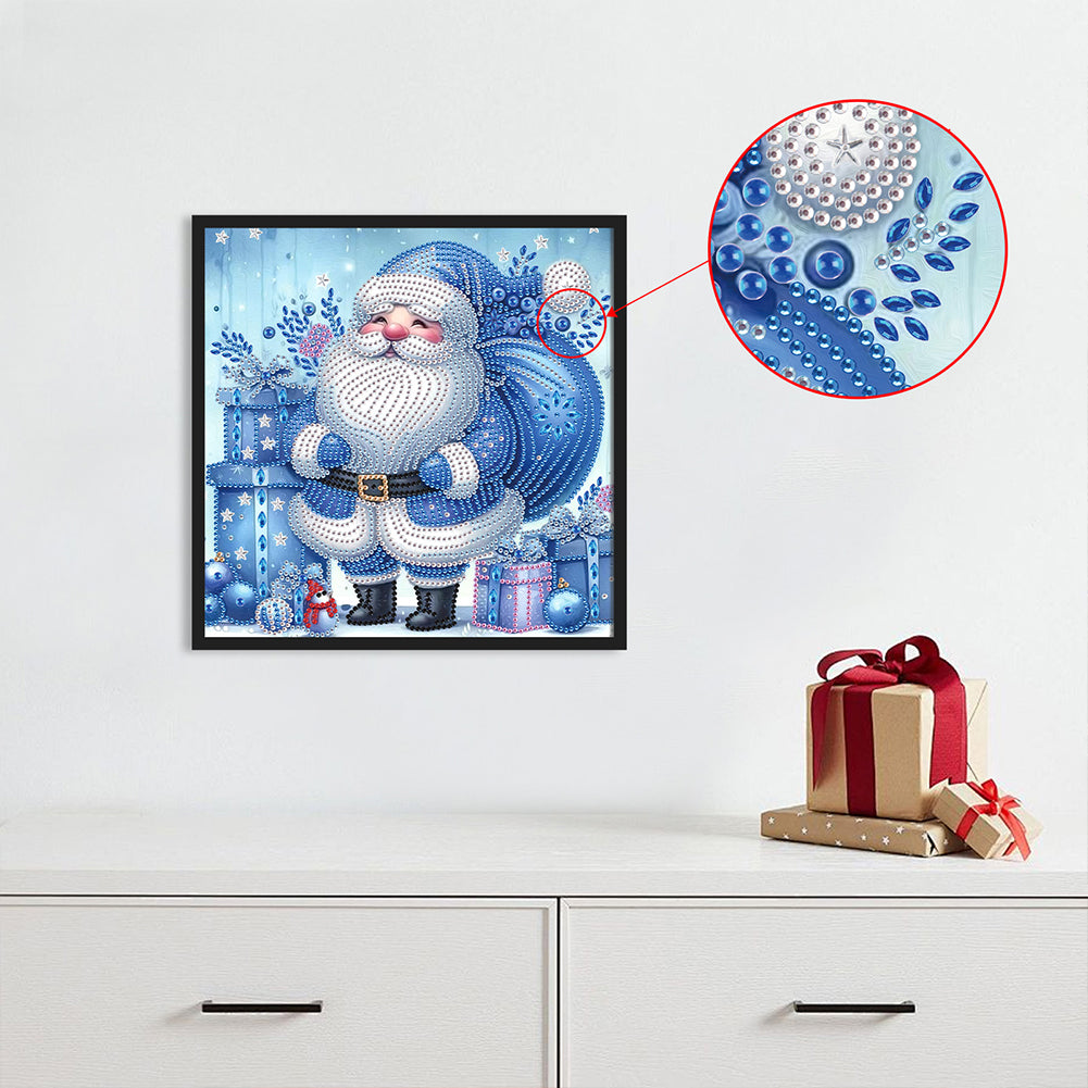 Santa Claus - Partial Special-Shaped Drill Diamond Painting 30*30CM