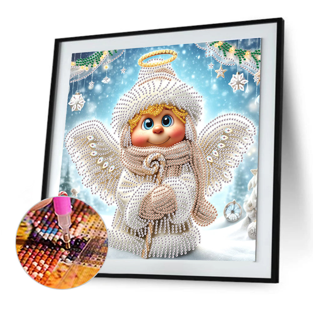 Christmas Angel - Partial Special-Shaped Drill Diamond Painting 30*30CM