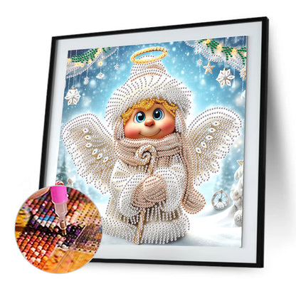 Christmas Angel - Partial Special-Shaped Drill Diamond Painting 30*30CM