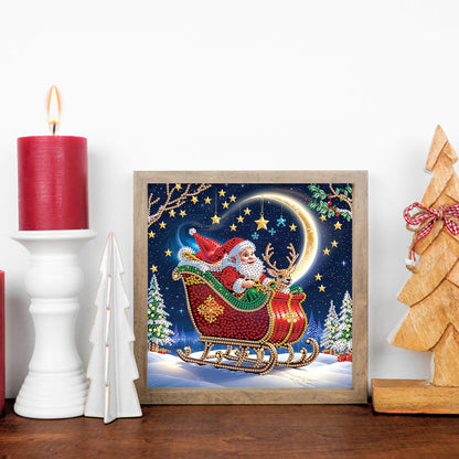 Santa Claus - Partial Special-Shaped Drill Diamond Painting 30*30CM