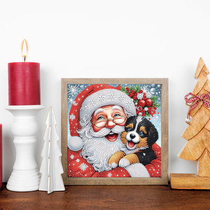 Santa Claus - Partial Special-Shaped Drill Diamond Painting 30*30CM