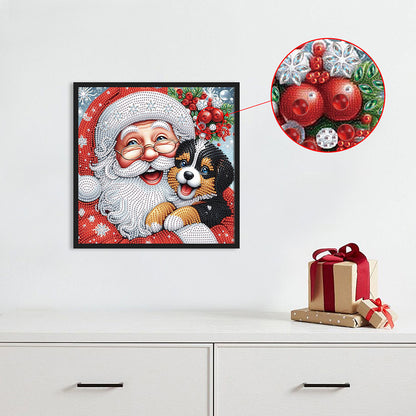 Santa Claus - Partial Special-Shaped Drill Diamond Painting 30*30CM