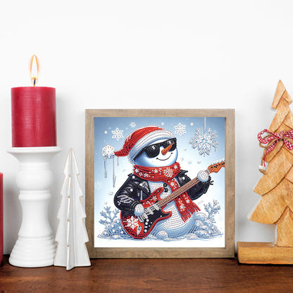 Winter Snowman - Partial Special-Shaped Drill Diamond Painting 30*30CM