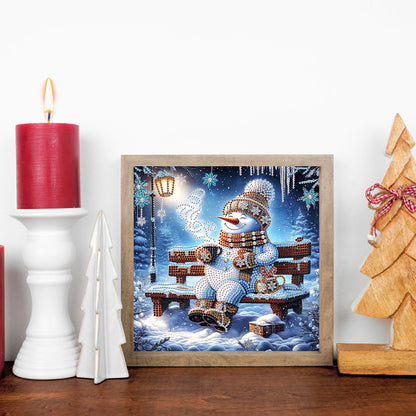 Winter Snowman - Partial Special-Shaped Drill Diamond Painting 30*30CM