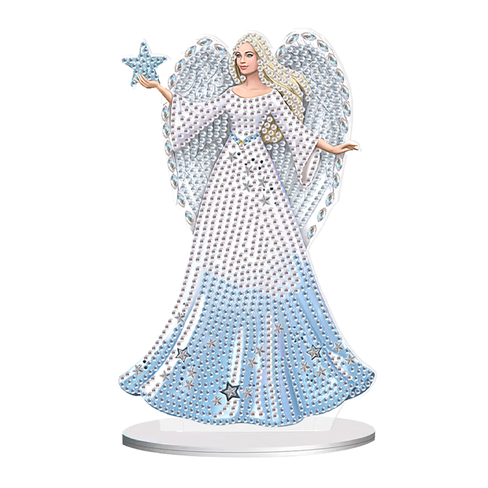 Elegant Angel Lady 5D DIY Diamond Art Tabletop Decorations Bedroom Table Decor