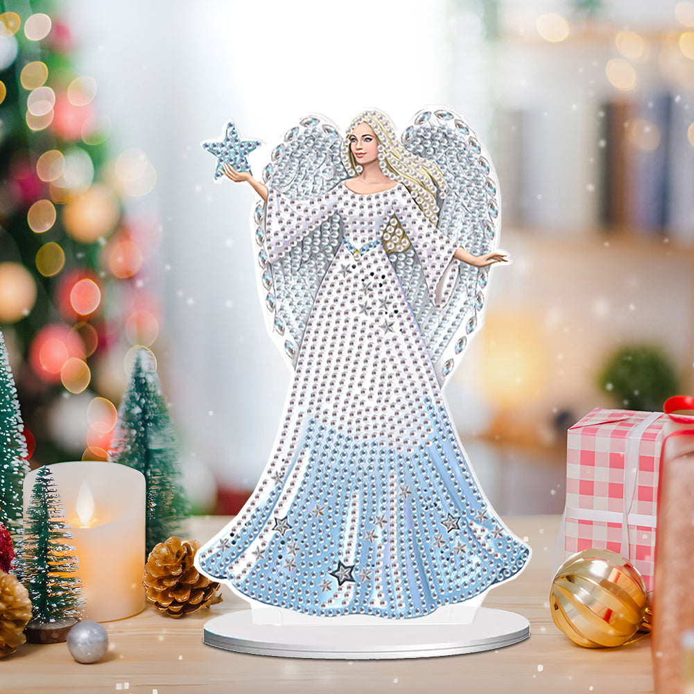 Elegant Angel Lady 5D DIY Diamond Art Tabletop Decorations Bedroom Table Decor