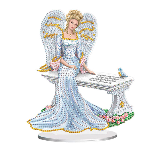 Elegant Angel Lady 5D DIY Diamond Art Tabletop Decorations Bedroom Table Decor