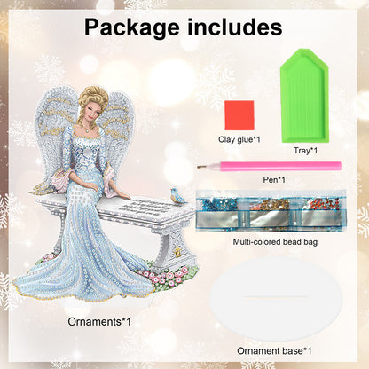 Elegant Angel Lady 5D DIY Diamond Art Tabletop Decorations Bedroom Table Decor