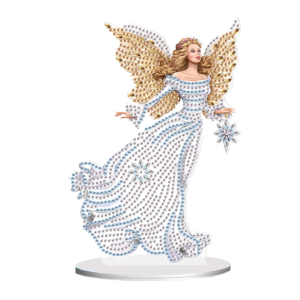 Elegant Angel Lady 5D DIY Diamond Art Tabletop Decorations Bedroom Table Decor