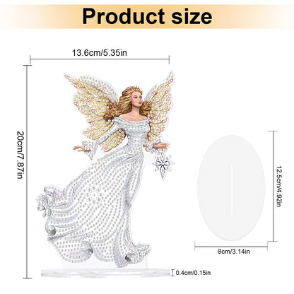 Elegant Angel Lady 5D DIY Diamond Art Tabletop Decorations Bedroom Table Decor