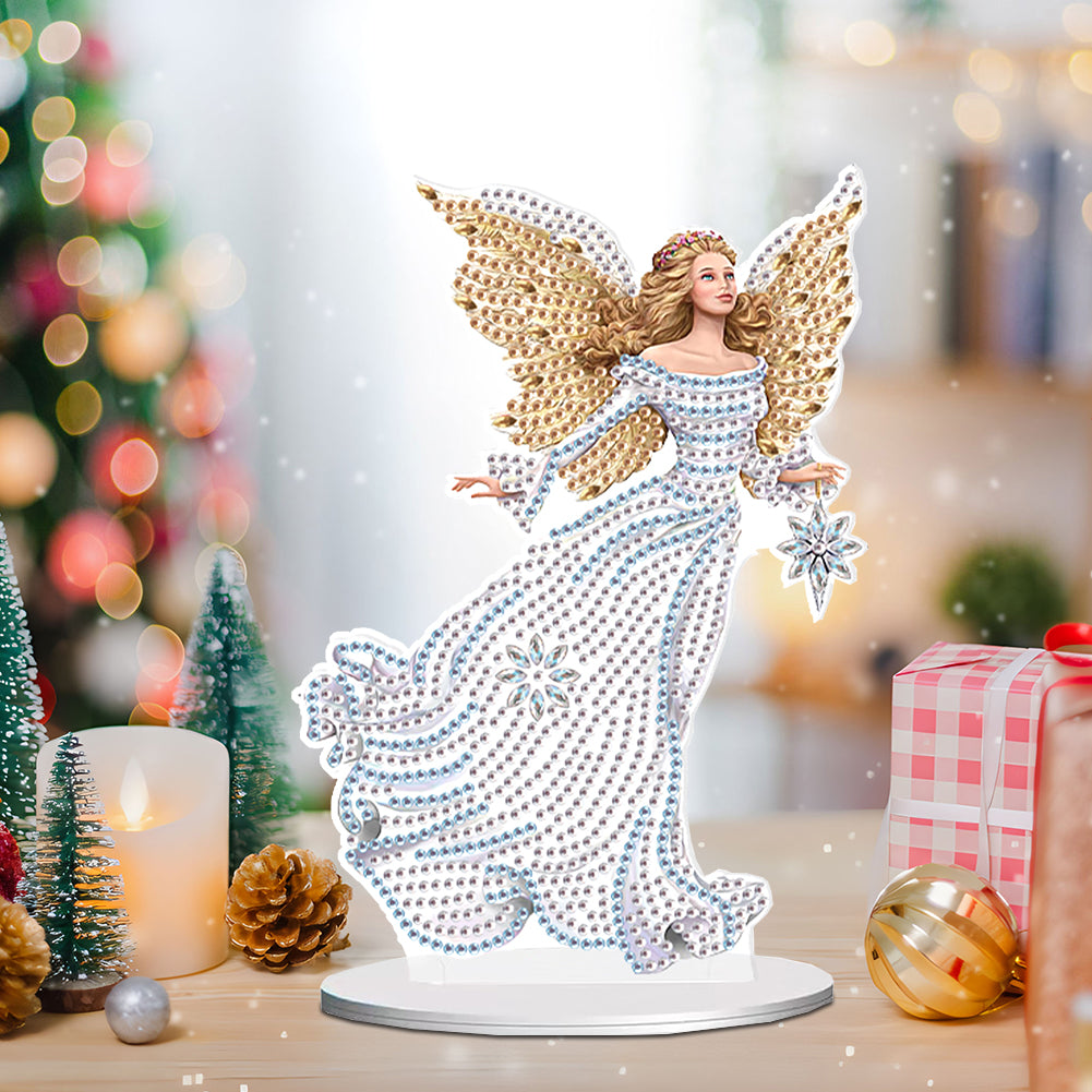 Elegant Angel Lady 5D DIY Diamond Art Tabletop Decorations Bedroom Table Decor