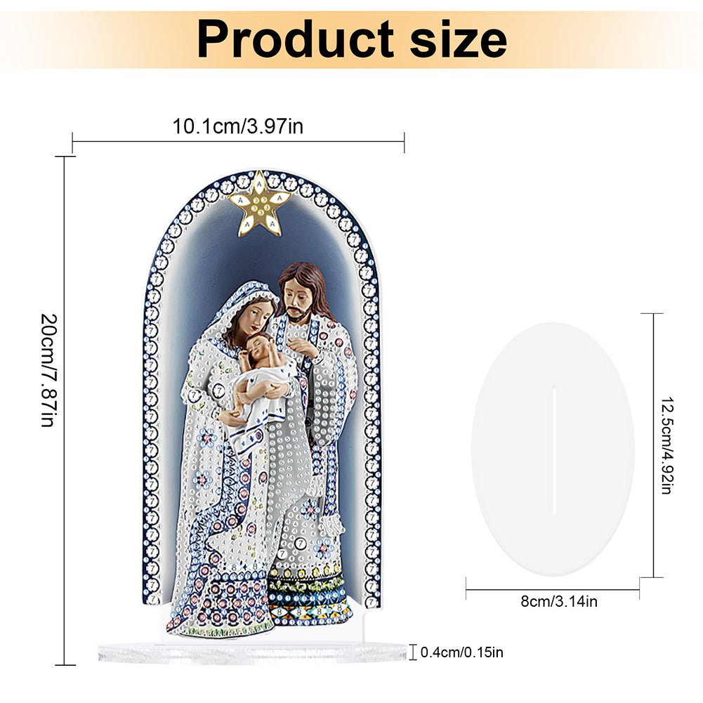 Elegant Angel Lady 5D DIY Diamond Art Tabletop Decorations Bedroom Table Decor