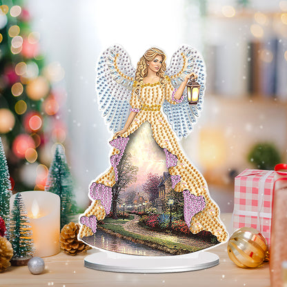 Elegant Angel Lady 5D DIY Diamond Art Tabletop Decorations Bedroom Table Decor