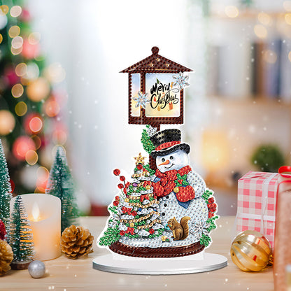 Christmas Snowman Diamond Painting Desktop Decors for Home Office Decor