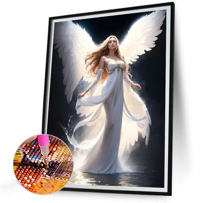 Winged Angel - Full Round Drill Diamond Painting 30*40CM