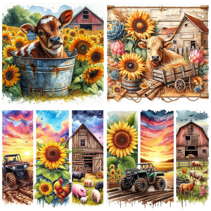 Farm - Full Round Drill Diamond Painting 40*40CM