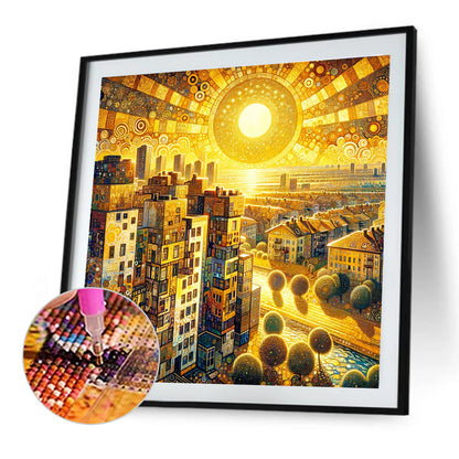 Sunshine City - Full Round Drill Diamond Painting 40*40CM