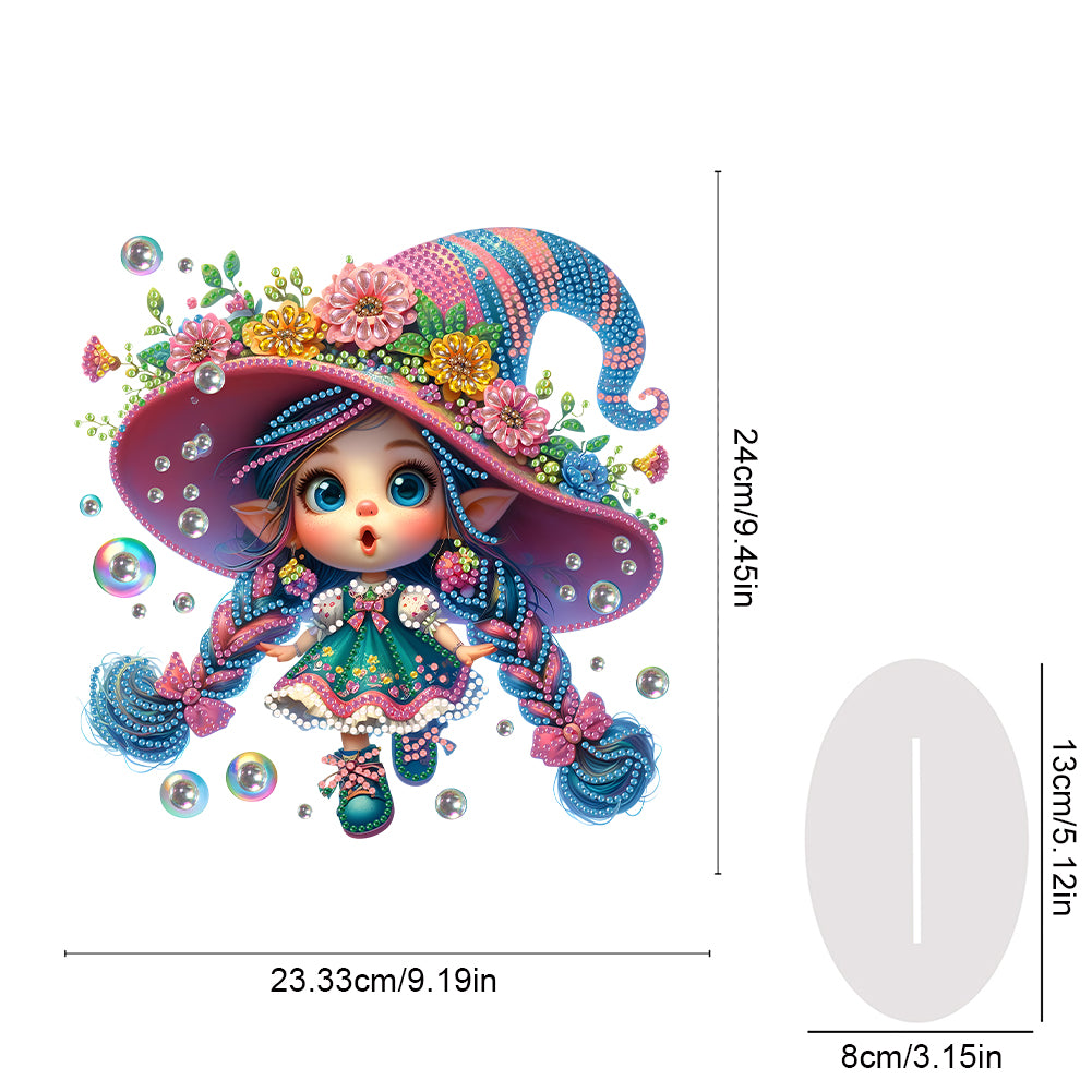 Acrylic Special Shape Girl 5D DIY Diamond Painting Art Tabletop Decorations