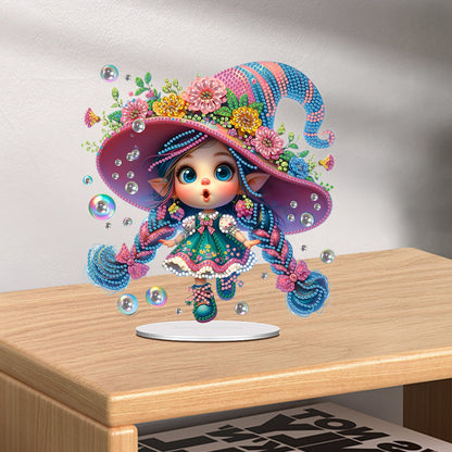 Acrylic Special Shape Girl 5D DIY Diamond Painting Art Tabletop Decorations