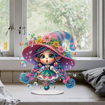 Acrylic Special Shape Girl 5D DIY Diamond Painting Art Tabletop Decorations