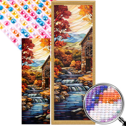 Autumn Scenery - Full AB Round Drill Diamond Painting 30*90CM