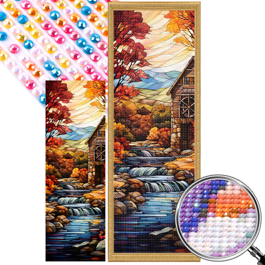 Autumn Scenery - Full AB Round Drill Diamond Painting 30*90CM