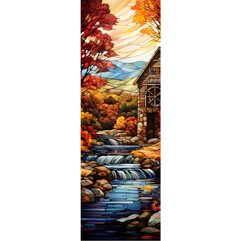 Autumn Scenery - Full AB Round Drill Diamond Painting 30*90CM