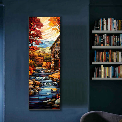 Autumn Scenery - Full AB Round Drill Diamond Painting 30*90CM