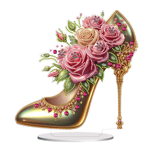 Acrylic Special Shape Elegant High Heels Desktop Diamond Painting Art Kits