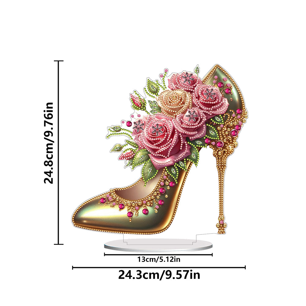 Acrylic Special Shape Elegant High Heels Desktop Diamond Painting Art Kits