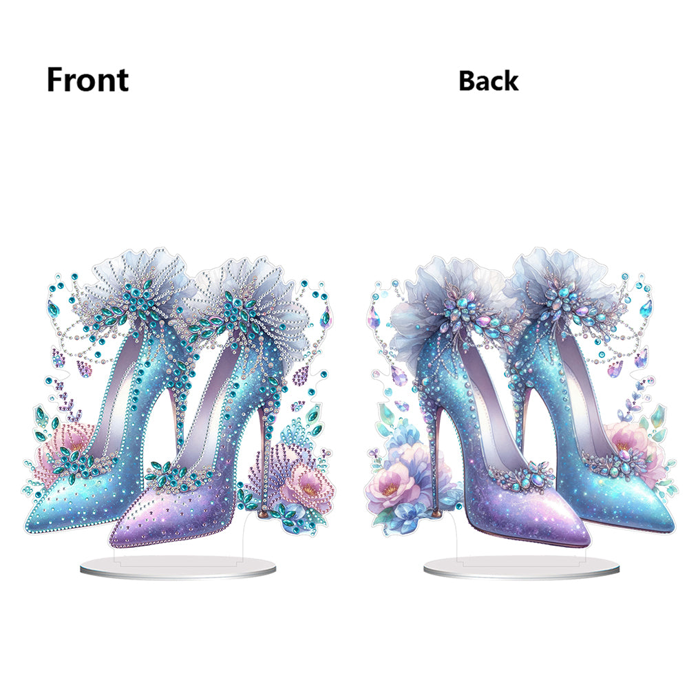 Acrylic Special Shape Elegant High Heels Desktop Diamond Painting Art Kits