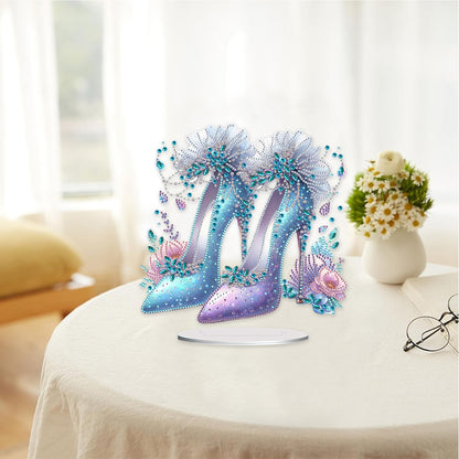 Acrylic Special Shape Elegant High Heels Desktop Diamond Painting Art Kits