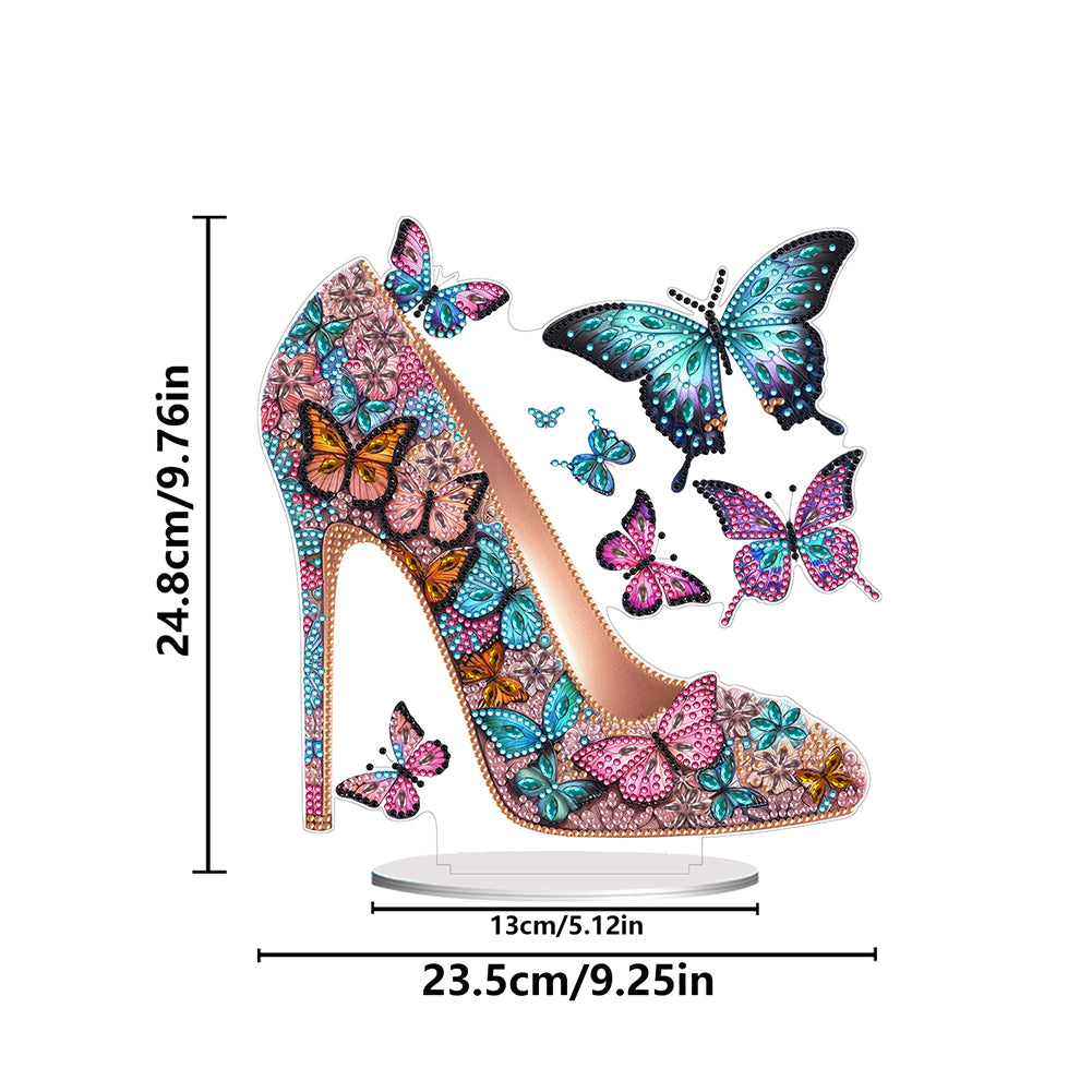 Acrylic Special Shape Elegant High Heels Desktop Diamond Painting Art Kits