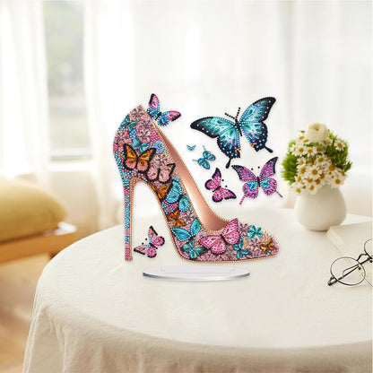 Acrylic Special Shape Elegant High Heels Desktop Diamond Painting Art Kits