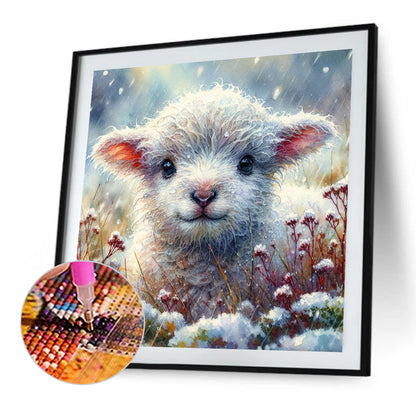 Small Animals In The Snow - Full Square Drill Diamond Painting 30*30CM