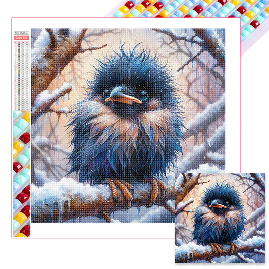 Small Animals In The Snow - Full Square Drill Diamond Painting 30*30CM