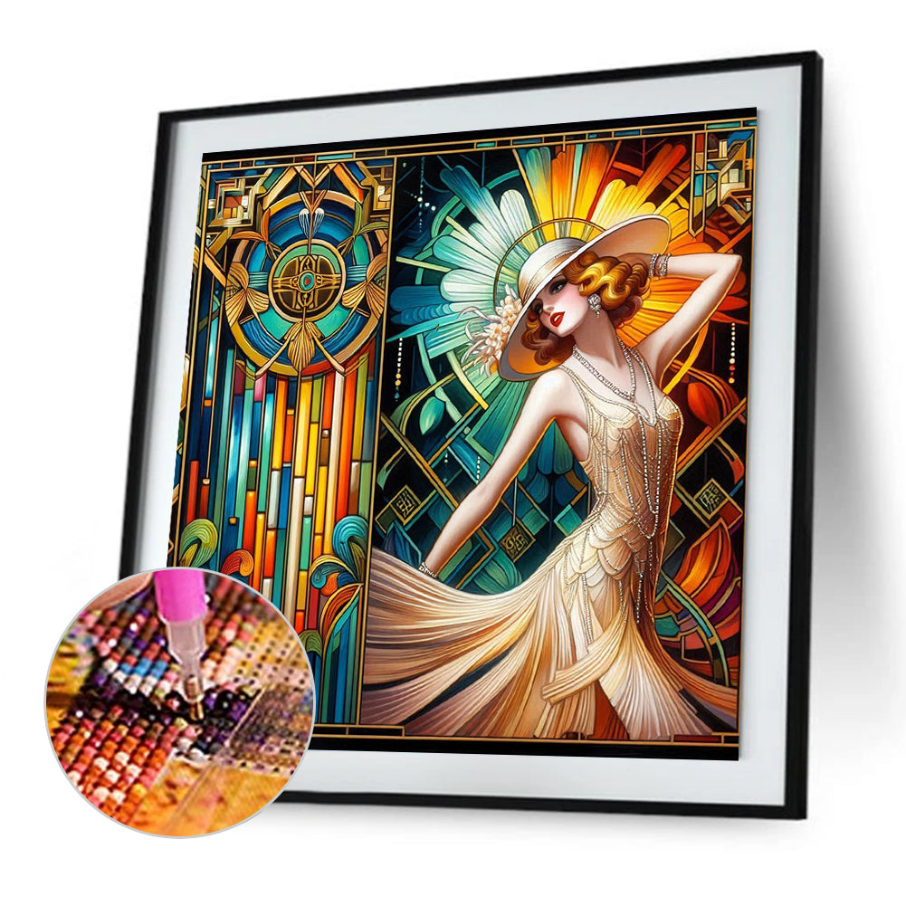Modern Girl - Full Square Drill Diamond Painting 40*40CM