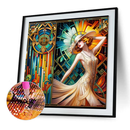 Modern Girl - Full Square Drill Diamond Painting 40*40CM