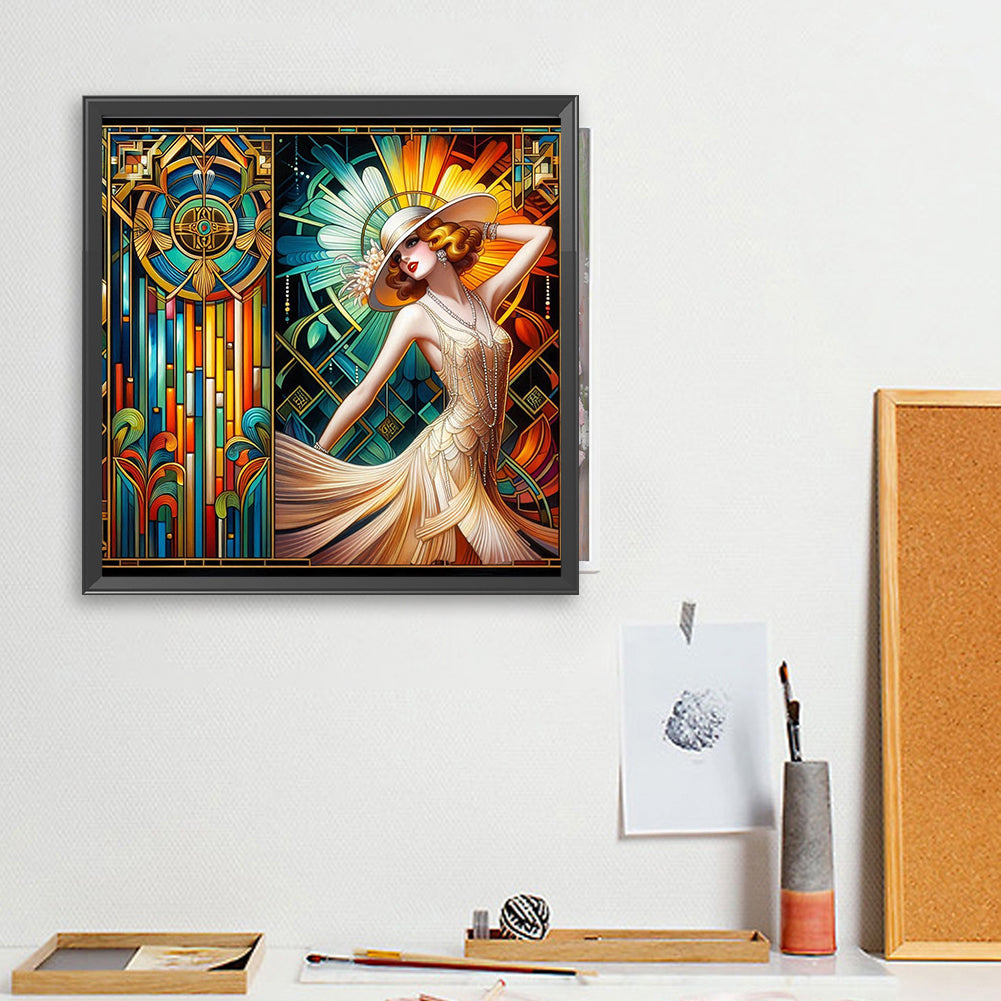 Modern Girl - Full Square Drill Diamond Painting 40*40CM