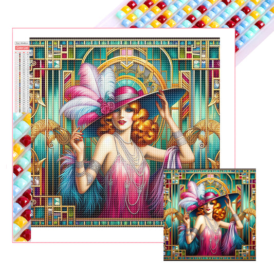 Modern Girl - Full Square Drill Diamond Painting 40*40CM