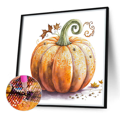 Dead Leaf Pumpkin - Full Round Drill Diamond Painting 40*40CM