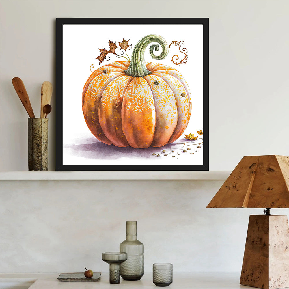 Dead Leaf Pumpkin - Full Round Drill Diamond Painting 40*40CM