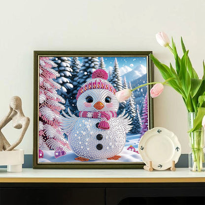 Winter Snow Scene Duck - Partial Special-Shaped Drill Diamond Painting 30*30CM