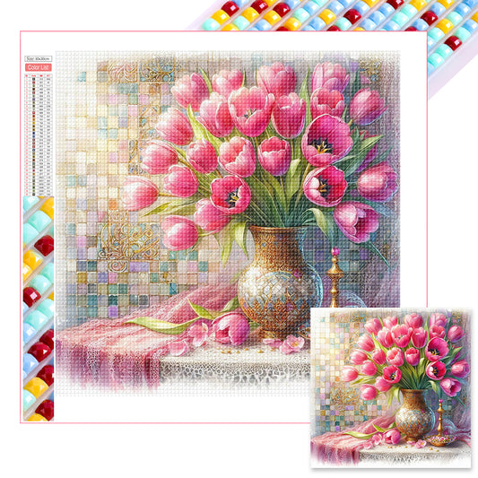 Tulip - Full Square Drill Diamond Painting 40*40CM