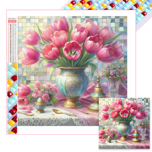 Tulip - Full Square Drill Diamond Painting 40*40CM