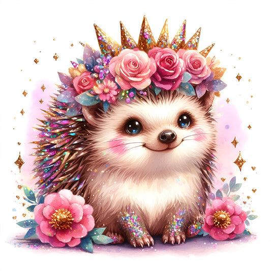 Hedgehog - Full Round Drill Diamond Painting 30*30CM