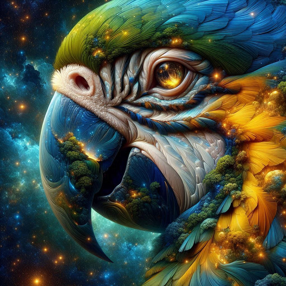 Fantasy Parrot - Full Square Drill Diamond Painting 40*40CM