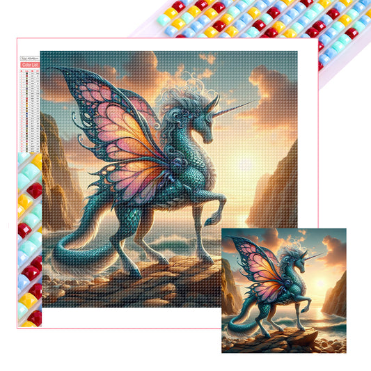 Unicorn Mythical Beast - Full Square Drill Diamond Painting 40*40CM